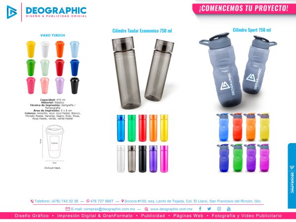 Cilindro publicitario personalizado para promociones empresariales